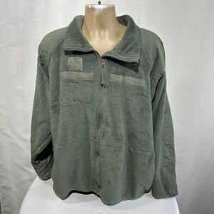 USGI Military Gen III ECWCS Cold Weather Green Mens Zip Fleece Jacket XL Reg
